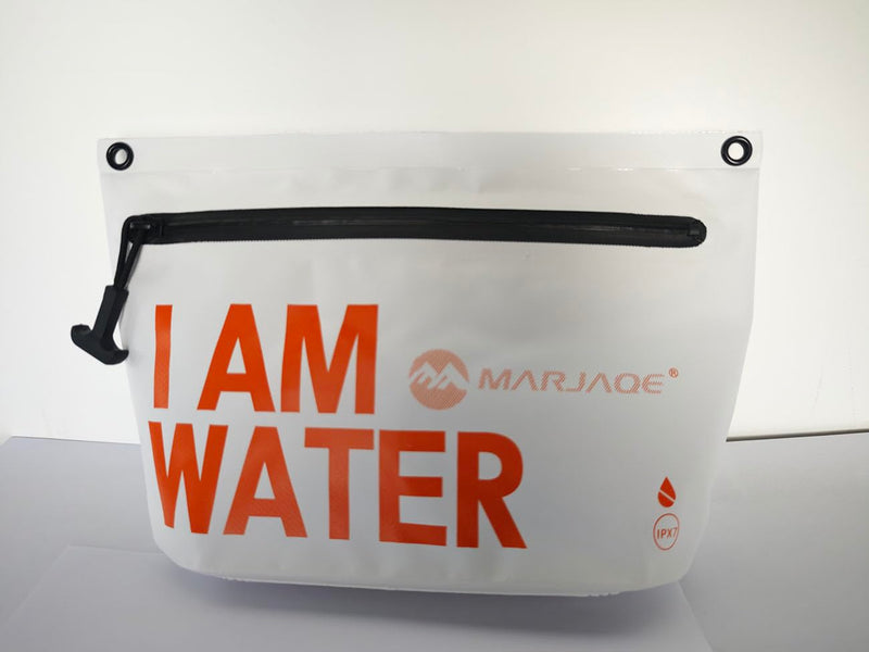 IPX7 Waterproof Dry Bag 2.5L Floating PVC Dry Sack with Waterproof Zipper Shoulder Strap for Kayaking Swimming Beach Travel Boating Camping Hiking Canoeing Paddleboarding Water Sports (white) white
