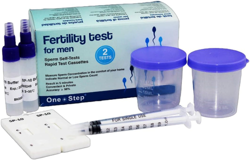 MIORIT Fertility Home Test Kit for Men - Shows Sperm Normal or Low Count Levels. Easy to Read Results-Convenient, Accurate, Private