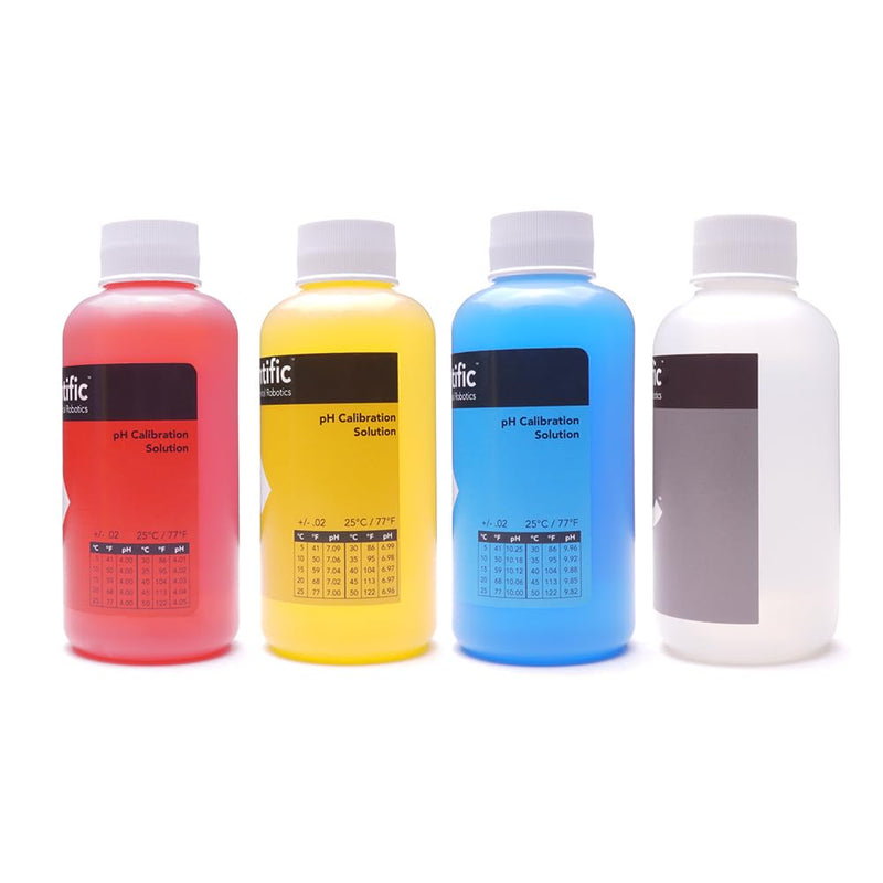 Atlas Scientific 4.00, 7.00, 10.00 & pH Storage/Calibration Solution 125ml - 4oz (4 Pack)