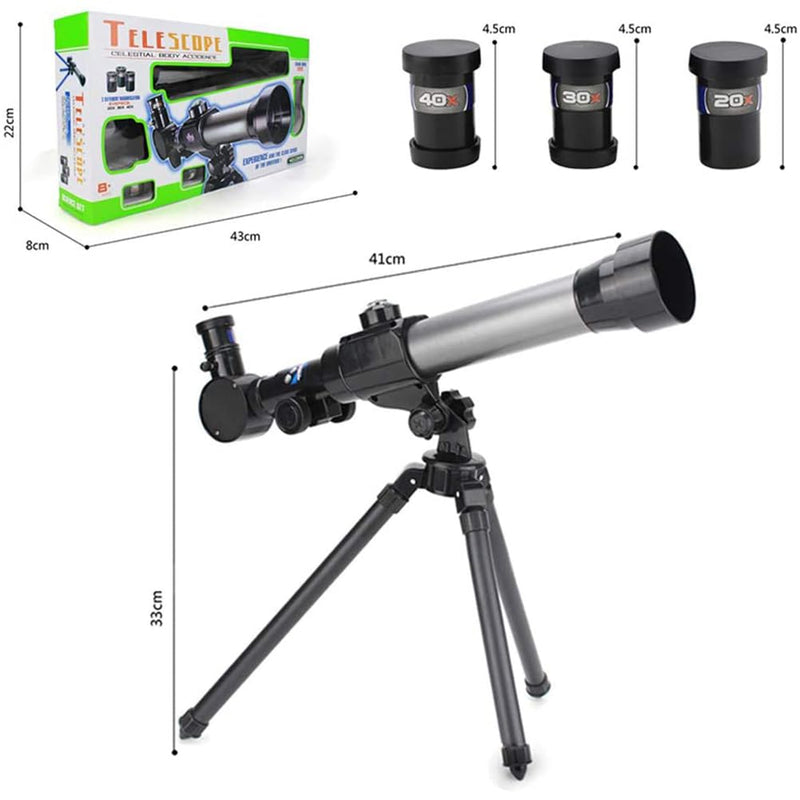 Telescopes for Beginners, 60mm HD Refractor Telescope for Astronomy Starter Scope with Tripod, Astronomical Telescope, 60mm Mirror Refractor Telescope, Aluminum Optics