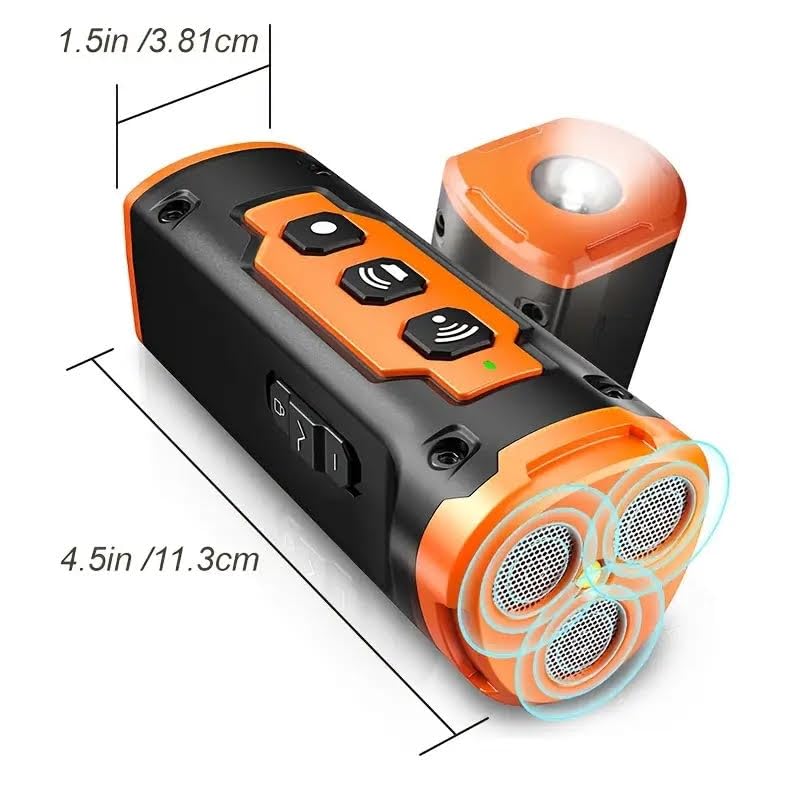 2025 NEW Upgraded Dog Bark Deterrent Devices Long Range Ultrasonic Rechargeable Anti-Barking Device Correct Your Dog's Bad Behavior Better Than Shock Collars or Dog Training Collars With Free Clicker black