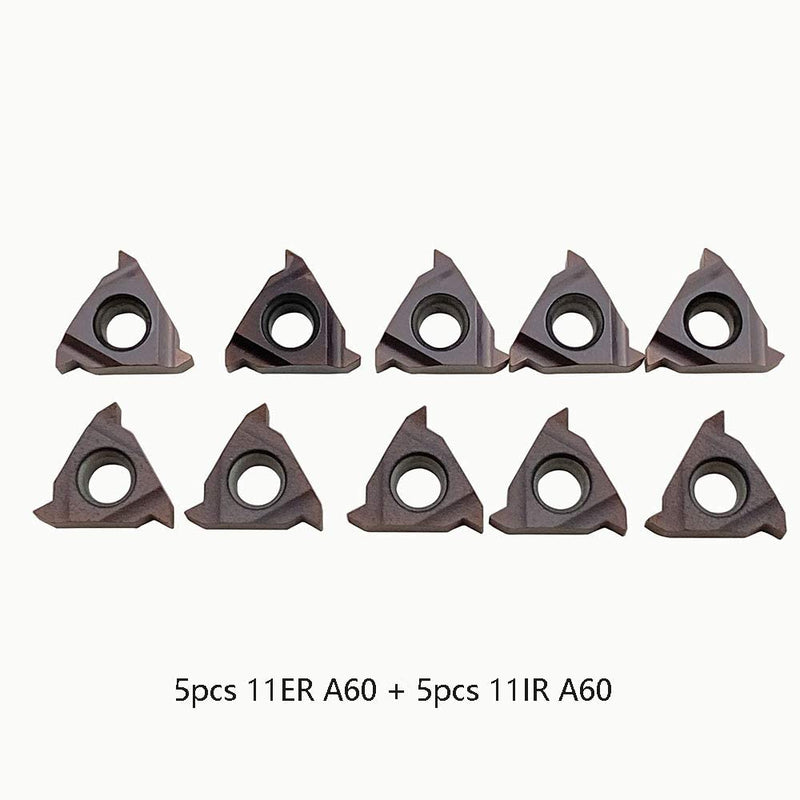 24pcs 3/8inch Lathe Threading Tool Internal Threading Tool Holder SNL0010K11 SNR0010K11 Threading Inserts 11ER AG60 11IR AG60 for Boring Bar Holder