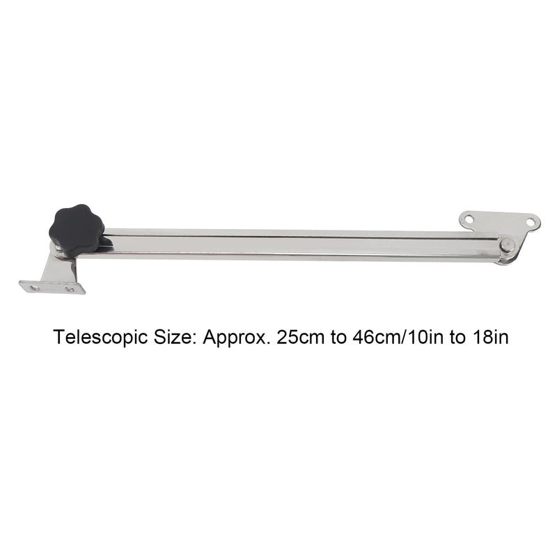 Diydeg Hatch Lid Stay, 10in to 18in Support and Adjuster, 316 Stainless Steel Hatch Adjuster for Boat Hatch Window Adjuster Support Rod, RV Yachts, Marine Hatch Lid Holder Adjuster