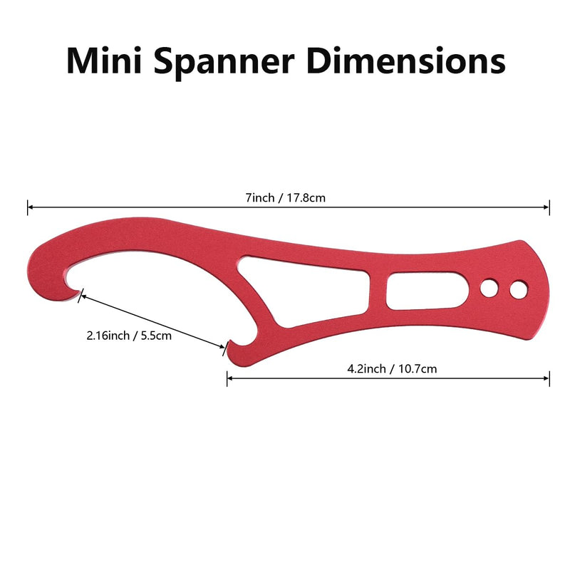 2Pcs Firefighting Mini Spanners, Compact Aluminum Firefighting Spanner Wrench,Lightweight & Portable Essential Tool for Firefighters
