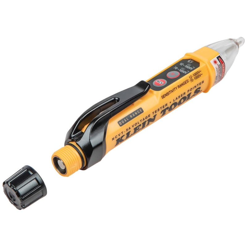 Klein Tools NCVT5KIT Electrical Tester Kit with Dual-Range Non Contact Voltage Tester with Laser Pointer and GFCI Receptacle Tester 2-Piece Kit