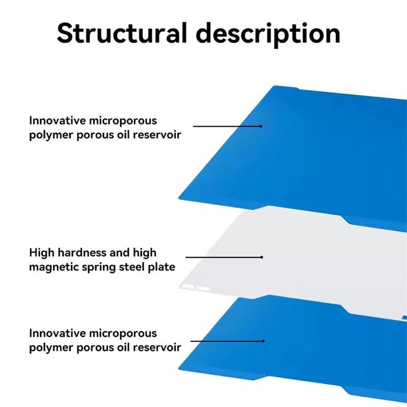 Cool Plate for Creality K2 /K2 Pro 3D Printing Blue PEI Cold Build Plate High Temp 300°C K2 Spring Steel (310 * 325mm) 310*325mm