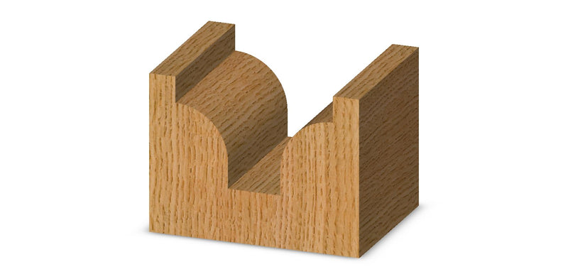Whiteside 2056 Traditional Roundover & Edge Trim Router Bit: 1/4 Inch Radius, 3/4 Inch Large Diameter, 1/4 Inch Small Diameter, 1/2 Inch Shank, and 3/8 Inch Pattern Length