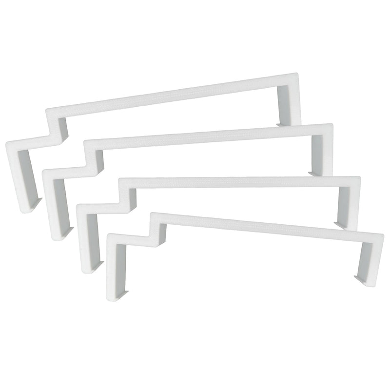 Updated Box Fan Filter Clips for 20 Inch Box Fan, Reusable Air Filter Holder Clips Wider fit for 20x20x1 Furnace Filter, Gap-Reducing 4-Point Holder, No Tape Tool-Free DIY Box Fan Filter Kit, 4 Pcs