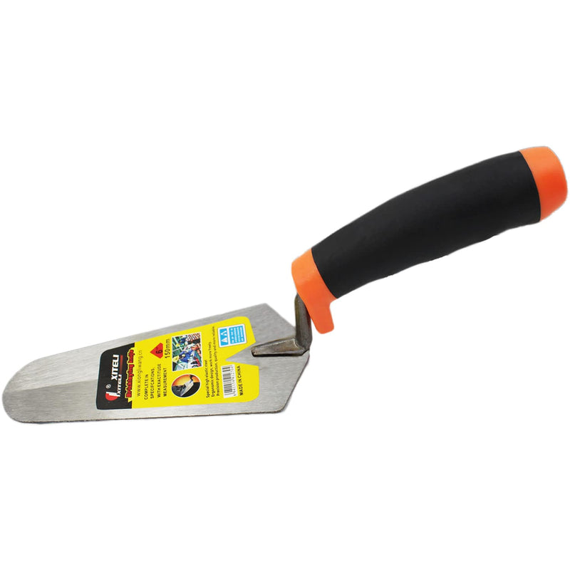 2 Pcs Pointing Trowel and Gauging Trowel Set,6" Masonry Hand Tool Set with Soft Grip Handle,Margin Trowel Bricklaying Trowel Building Products (6 Inch) 6 Inch