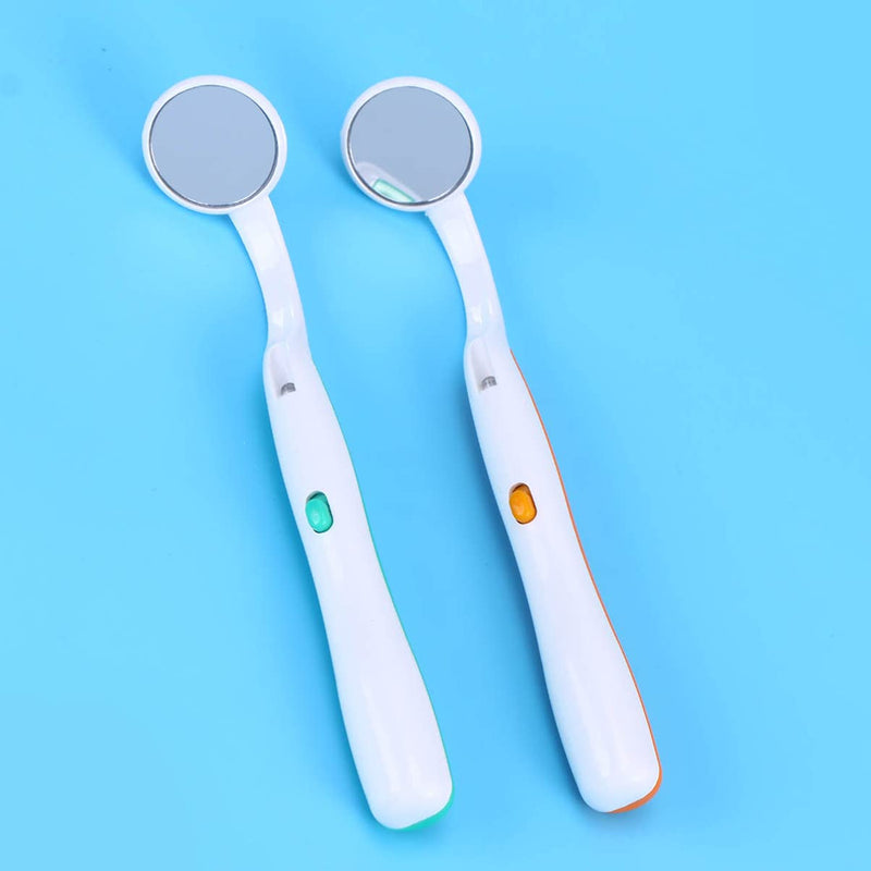 Mirror with Led Light for Teeth Inspection, Anti-Fog Mirror for Oral Care, lighted inspection Tool 5.86 Inch Plastic