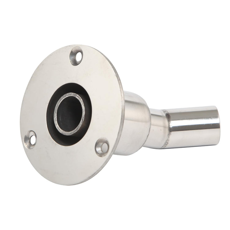 Thru Hull Exhaust 24MM Fittings for Boat Diesel Heater Exhaust Pipe Accessories Stainless Steel 316 Tube Pipe Socket Hardware (Angled) Angled
