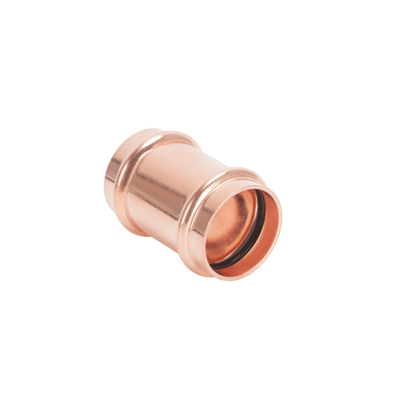 Copper Press Fittings 3/4 inch Coupling with Stop 10 Pack 3/4" x 3/4"