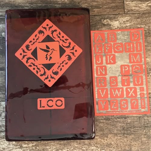 Over'N'Over Reusable Glass Etching Stencils – Durable Self-Stick Designs for Glass, Mirrors, and Ceramics with Armour Etch Cream – 5” x 8” Stencil Sheet - Hummingbirds