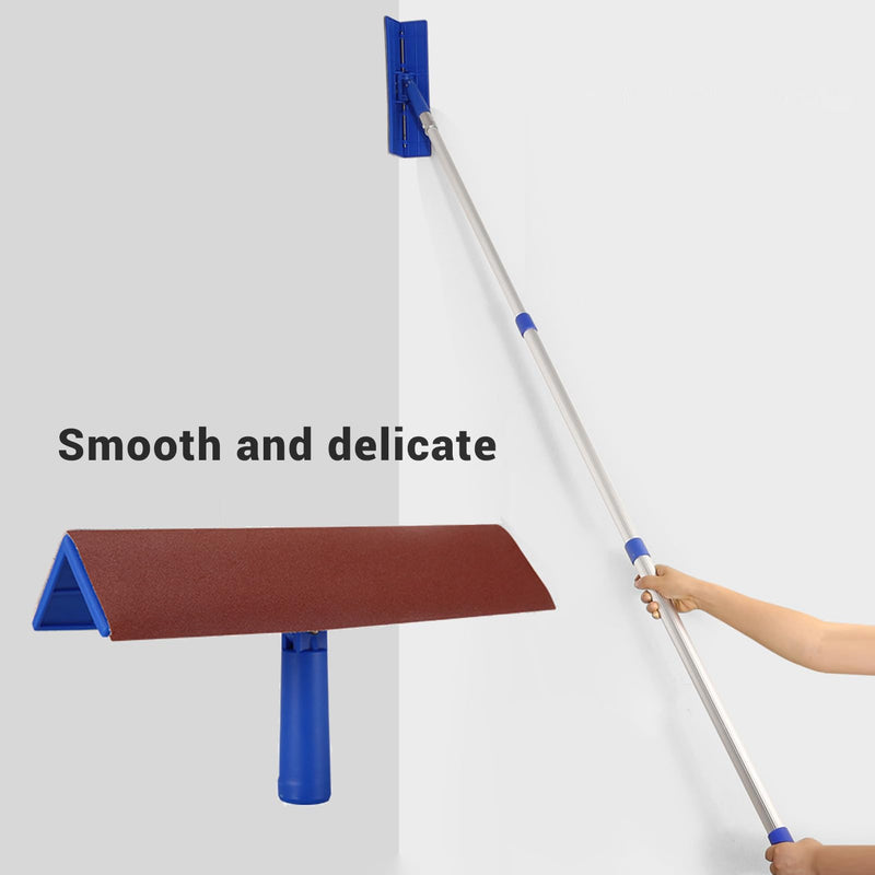 360° Rotating Drywall Corner Sander with Self Adhesive Sandpaper Holder for Drywall Corner Sanding and Putty Finishing