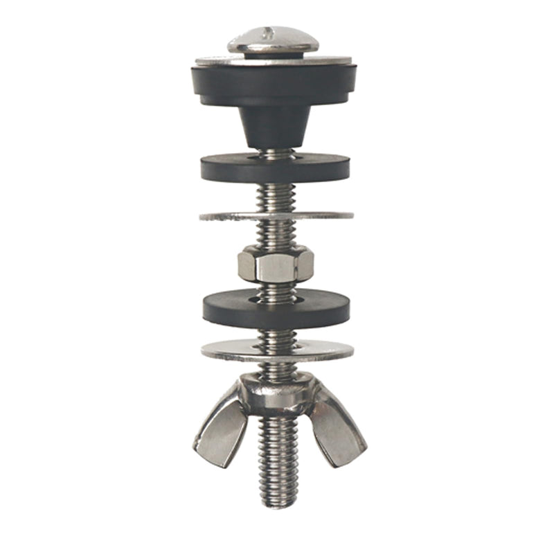 Universal Toilet Tank to Bowl Bolt Kit, Heavy Duty Toilet Tank Replacement Kit, Waterproof and Rustproof Stainless Steel Toilet Tank Bolts(2 PCS) General model 2 Pack