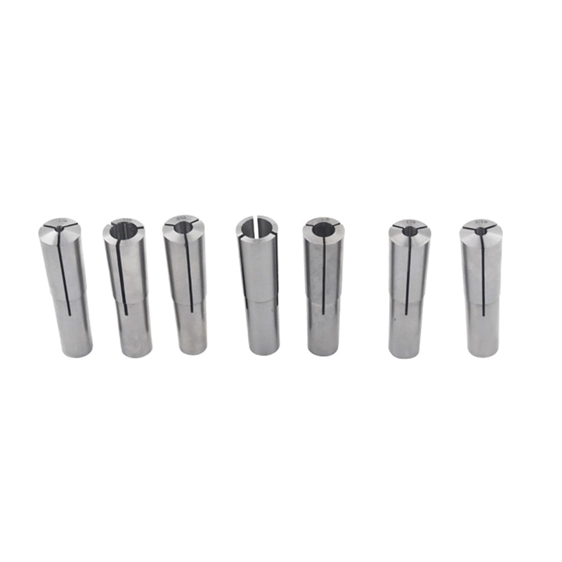 MT2 Taper Collet Set Bore Size 1/8-1/2 inch for Machining Turning 7 Pack MT2