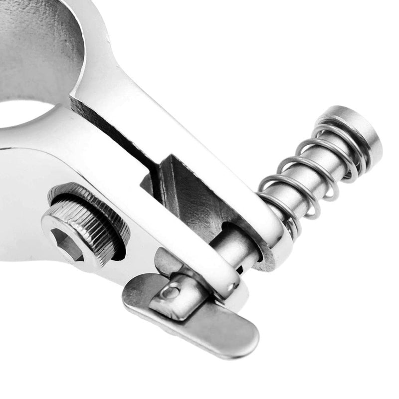 RedSnake Yacht sailing boat railing Marine Grade 7/8" 22MM Hinged Jaw Slide with Boat Pin & Cam Clamp Pipe clamp bimini top hardware (7/8" 22CM x 1pair) 7/8" 22mm X 1pair