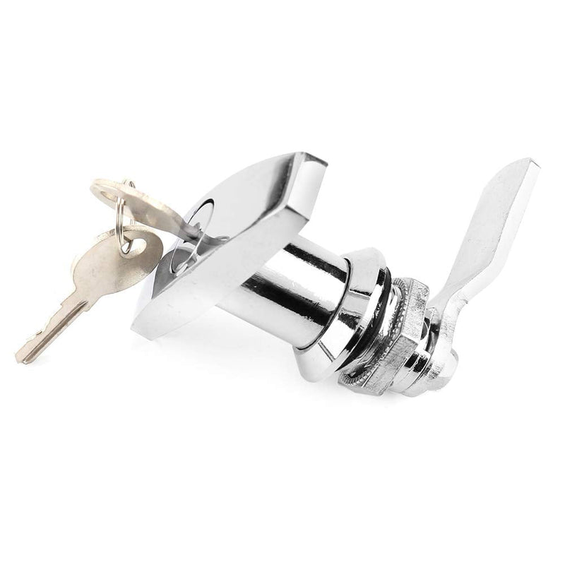 T Handle Lock, Truck Cap Locking T Handles, T Handle Canopy Replacement Lock for Trailers Caravans Etc(briht) Silver