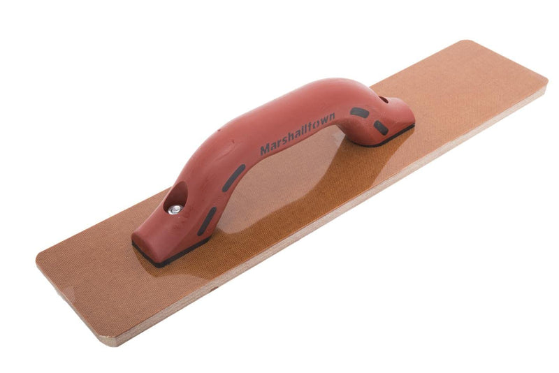 MARSHALLTOWN Resin Hand Float, 16 x 3-1/2 Inch, DuraSoft Handle, Laminated Canvas Resin, Concrete Tool, Easily Works Color Hardeners into Concrete, Square End, Concrete Tools, Made in USA, 4526D 16 Inch