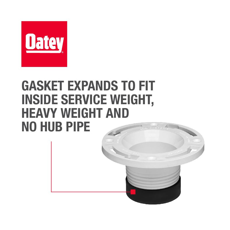 Oatey 4 in. PVC Twist-N-Set Closet Flange 4 in.