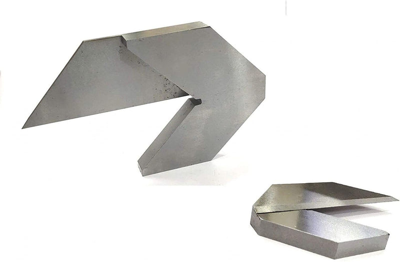 Buyohlic Center Centre Square Finder- Center Squares/Finders-Finds Center of Round Bar (Set of Both) Metallic 1-1/2'' (38 mm) & 3'' (75 mm) Diameter Set