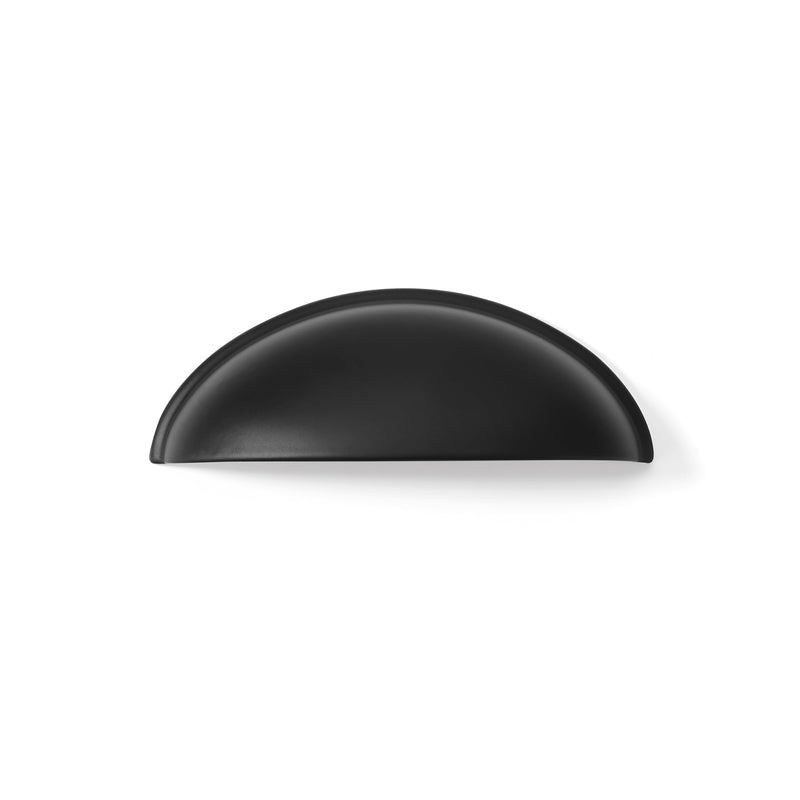 khtumeware 10 Pack 2-1/2" Drawer Pulls Matte Black Cabinet Cup Pulls Kitchen Hardware Cabinet Handles Drawer Handles Knobs 2.5 inch Hole Center 2-1/2 inch Hole Center