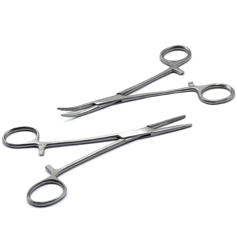 OdontoMed2011® 10 Assorted Kelly Locking HEMOSTAT Forceps 5.5" ODM (Silver) Silver