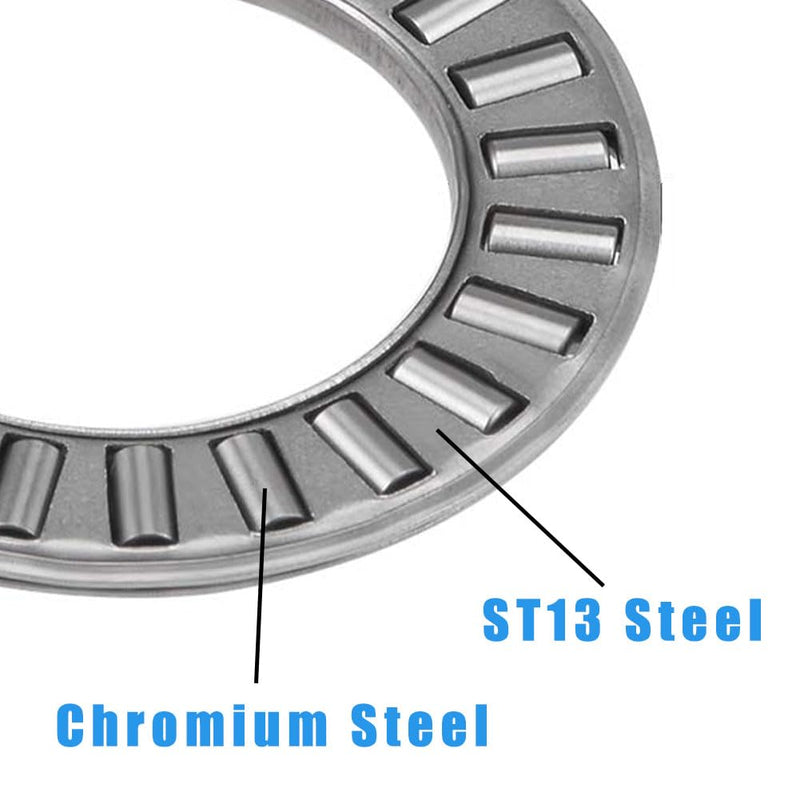 4 Sets NTA1220+2TRA, Thrust Needle Roller Bearings with Two Washers, ID 3/4", OD 1-1/4"