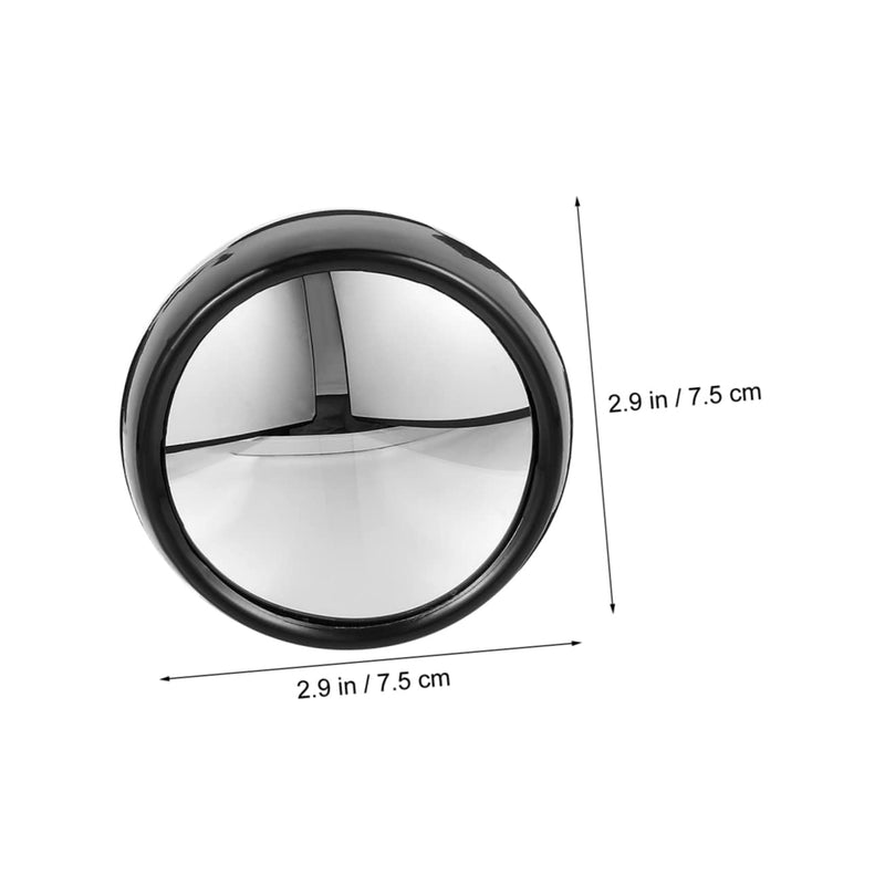 3Pcs Computer Mirror Set Mini Desk Mirror for Office Cubicle Rear View Magnifying Mirror for Laptop and Monitor Compact Clip Accessory