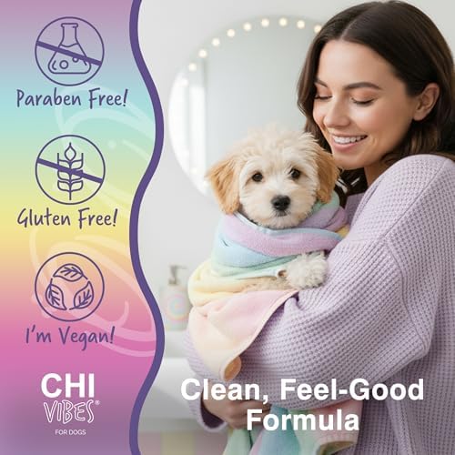 CHI Vibes for Dogs Nose and Paw Protector Balm Vegan Moisturizing Skin Barrier for Dry Cracked Dog Noses and Paw Pads pH Balanced Gluten and Paraben Free Made in the USA 3 OZ Everyday Dog Grooming