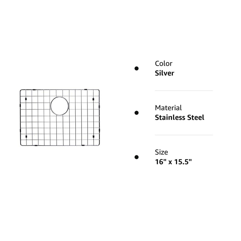 Starstar Sinks Protector Stainless Steel Kitchen/Yard/Bar/Laundry/Office Bottom Protector Grid, Rack For The Sink (16" x 15.5") 16" x 15.5" - NewNest Australia