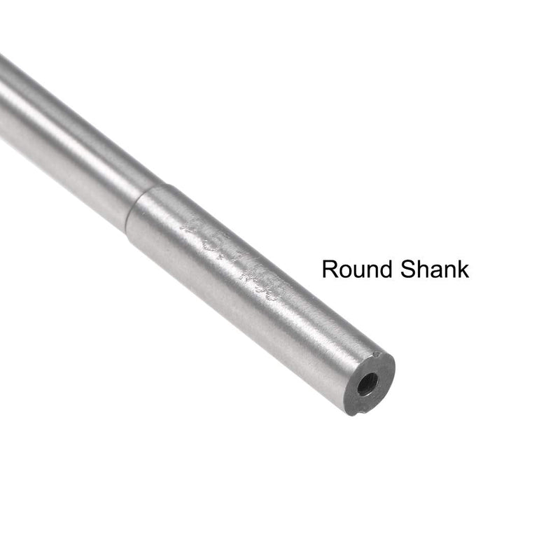 uxcell 5.1mm Chucking Reamer, HSS Cobalt M35 Lathe Machine Reamer D4 6 Straight Flutes, Round Shank Milling Cutting Tool, for Stainless Steel Alloy Copper Metal