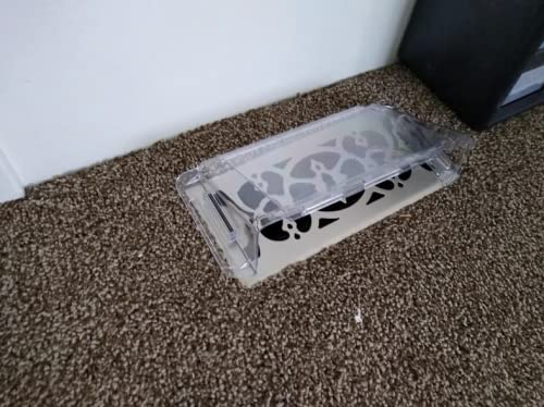 Hartford Ventilation Air Vent Deflector - Heavy Duty Unbreakable Plastic with Magnet Secure Design - Easy Adjust Between 8”-14” - Vent Deflector for Air Conditioning/Heat/AC/Under Furniture (1)