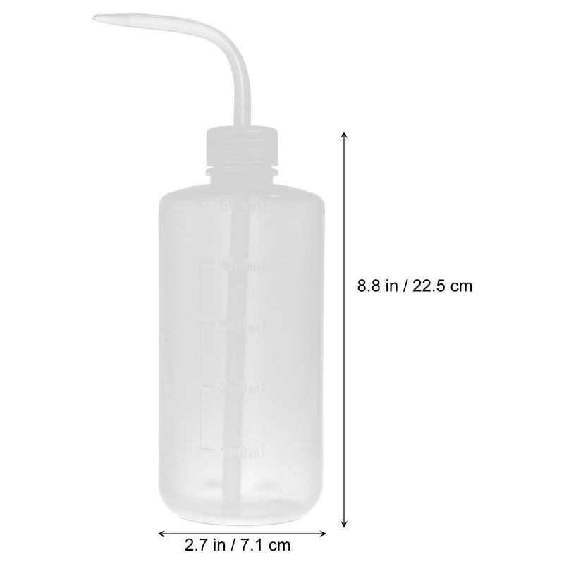 Mipcase 6 Pack Refillable Plastic Scale Wash Bottles Squeeze Bottles with Fine Nozzle Tip 8.85 in Chemical Wash Bottle for Lab Liquid Dispensing for Household Use 16.9 Ounces White