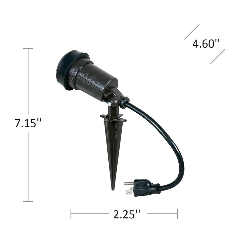 Hubbell-Bell SL101B Portable Spike Light Par 38 Bulb Bronze Finish, 75-150 Watt Industrial