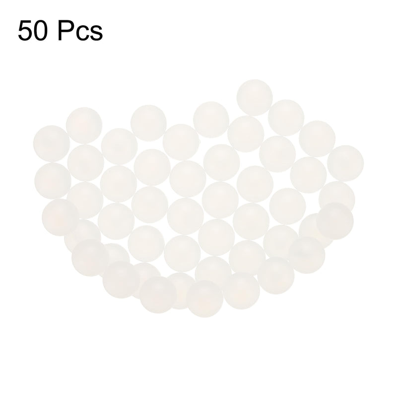 uxcell 50pcs PP Plastic Bearing Balls 3/8" 9.525mm Solid Plastic Balls, G1 Precision Mini Balls 3/8"