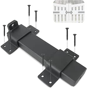 7.5" Heavy Duty Security Slide Latch Lock,with Padlock Hole Adjustable Gate Latch for Wooden Fences Barn Doors, Interior and Outdoor Door Latch,etc.