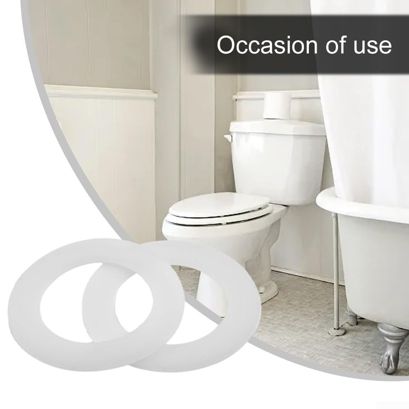 Dual Flush Seal Replacement Kit for Glacier Bay 83SGB Toilet Tank Gasket White Rubber Sealing Ring