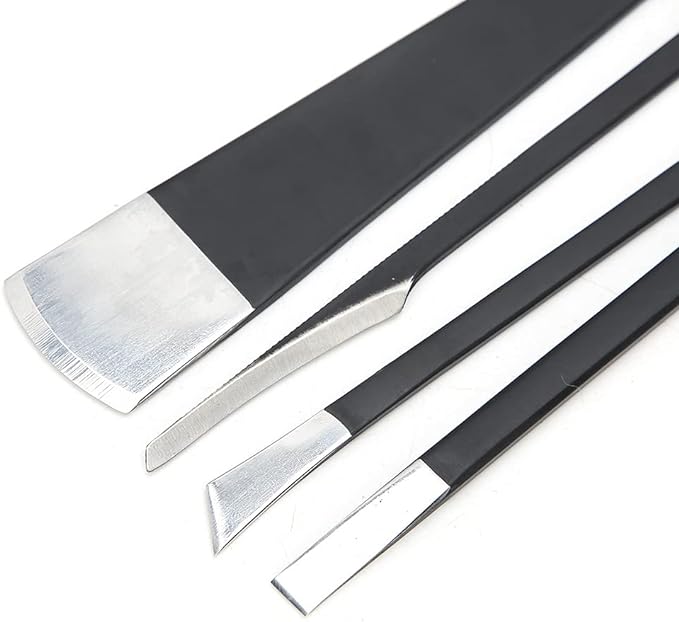 Professional Pedicure Knife Set, Horny Corn Foot Callus Remover Foot File File, 4 Pedicure Tools for Foot Care, Intruded Nail Removal Kit, Stainless Steel Foot Scraper for Salon and Home Use - NewNest Australia