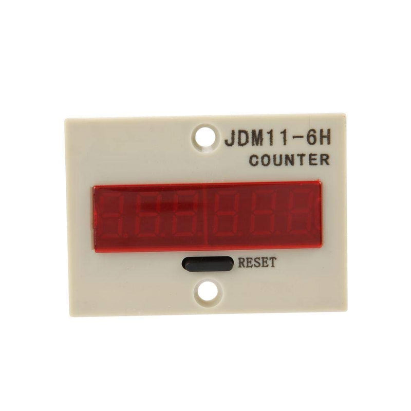 Hilitand 6 Digit Electronic Counter, JDM11-6H, Black, DC 12V/24V/36V
