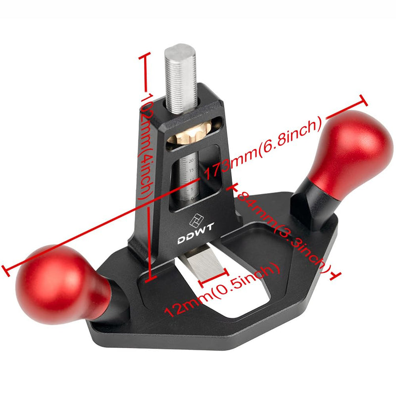 Router Plane Handheld Woodworking Tool Quick Adjust Depth with Depth Stop for Tuning Joinery Cutting Dados Grooves Mortise