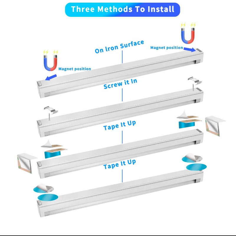 UV Black Light Bar USB DC 10W 1ft LED Blacklight Bar Strip Lights for Bedroom Fluorescent Paint Poster Party Glow in The Dark Light Magnet 2 Pack 2 Count (Pack of 1)