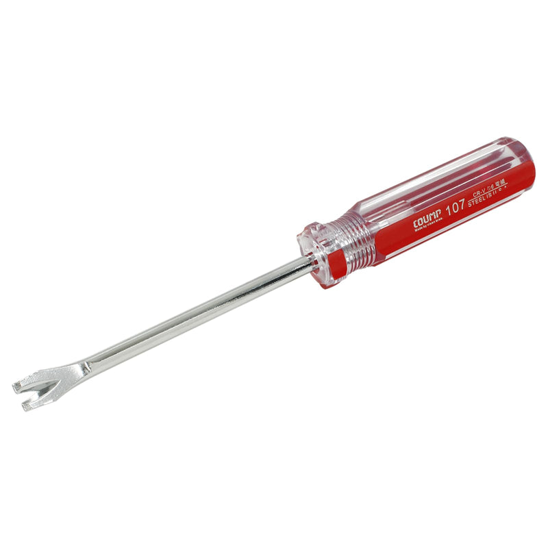 3 Pcs Tack Lifter Nail Puller, Elbow Head V Tip Nail Staple Rivet Tack Puller Screwdriver Tool, Length: 7.4"