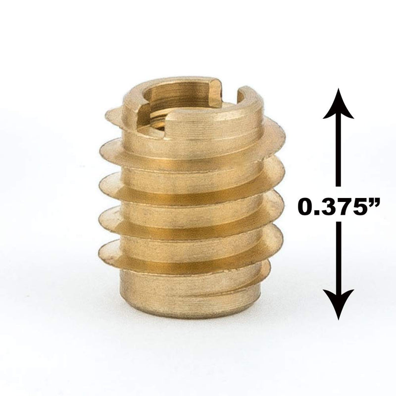 E-Z LOK 400-M3 Threaded Inserts for Wood, Installation Kit, Brass, Includes M3-0.5 Knife Thread Inserts (10), Drill, Installation Tool M3-0.5 Knife Thread Inserts (10)