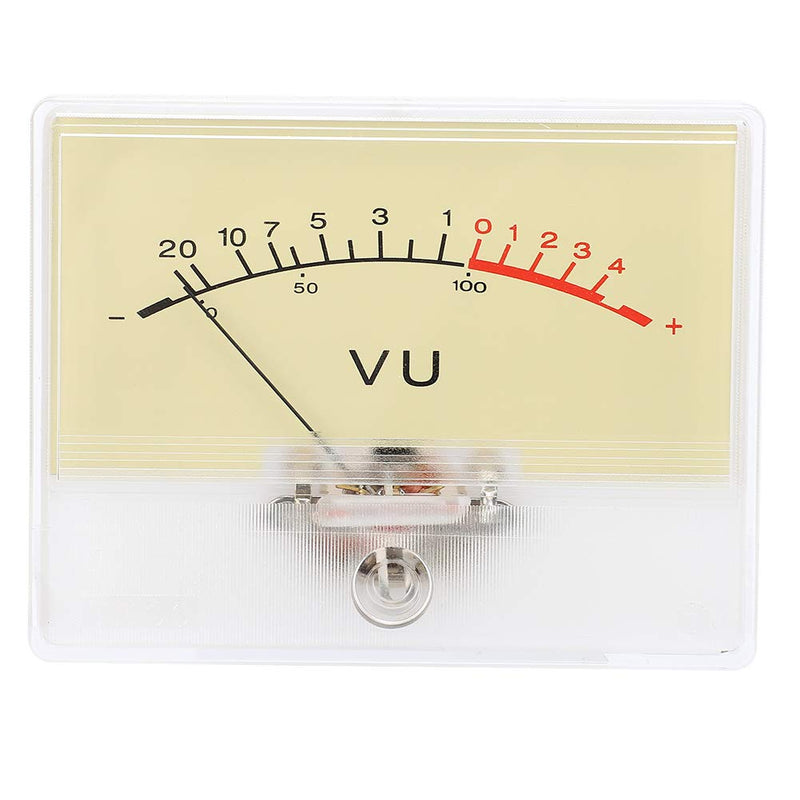 T-90 VU Meter DB Test Meter Amplifier Level Indicator with Light Bulb for Recording Studio Car Audio Sound Equipment and PA System Monitoring