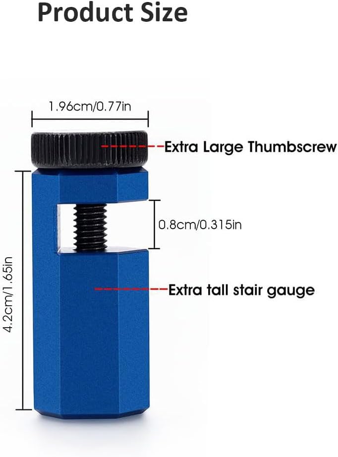 Stair Gauges for Framing Square - Precision Carpenter Tools for Accurate Cuts, Speed Square Framing Jig, Circular Saw Guide for Framing Square Support