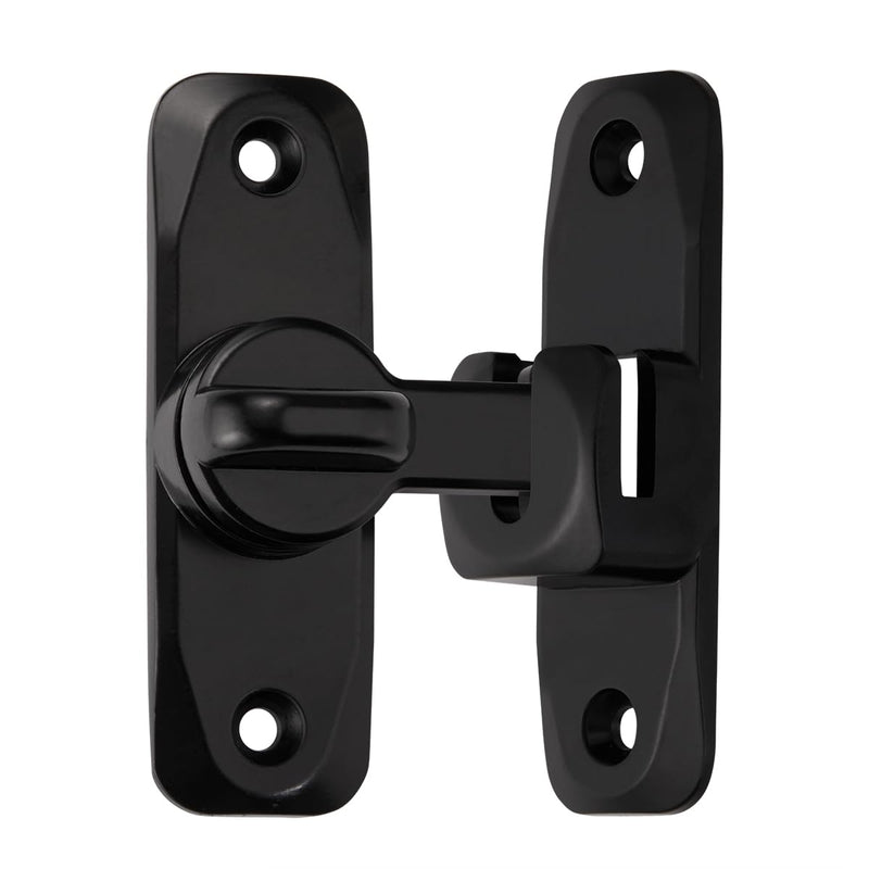 10 Packs Barn Door Latches,Black 90/180 Degree Gate Lock,Zinc Alloy Right Angle Door Lock Latch,Flip Gate Latches Hardware,Door Security Sliding Door Latch Lock fo Cabinets,Bathroom,Barn Door Black_10 Pack