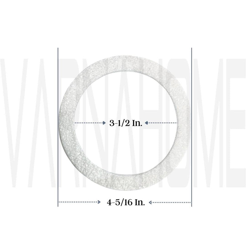 O-Ring Strainer Gasket Set, 2 EPE O-Ring Gasket, 1 Rubber Seal Ring and 1 Paper Washer Fits for 3-1/2 Inch VARNAHOME Kitchen Sink Drain