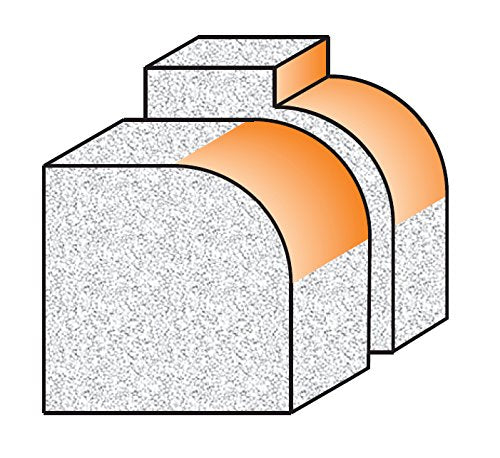 CMT 880.503.11 Solid Surface Rounding Over Bit W/Bearing, 1-1/4-Inch Diameter, 1/2-Inch Shank