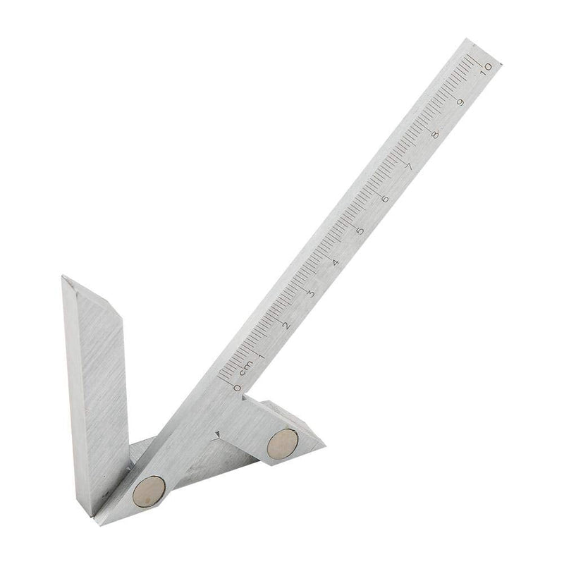 Center Finding Gauge, Centering Square 100*70mm Gauging Center Gauge Round Bar Marking Center Finder Measurement Tool Ruler Center Gauge